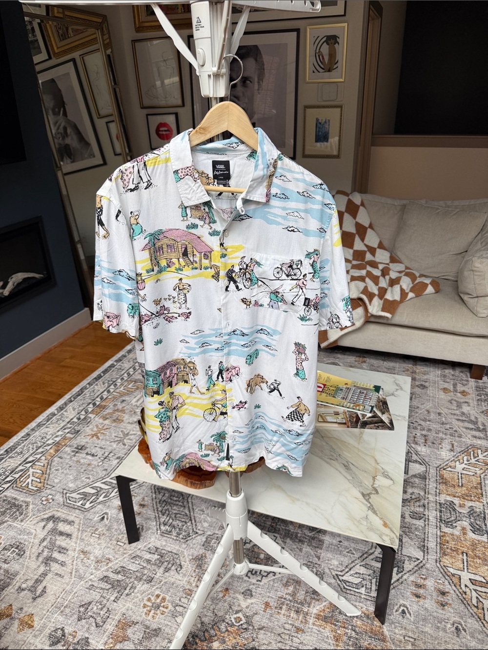 Vans x Kide B Viscose Camp Collar shirt